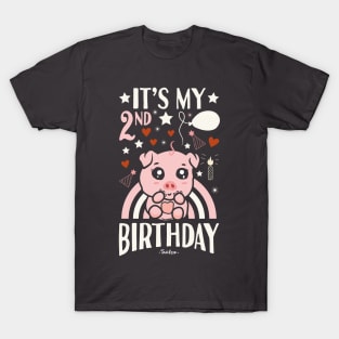 It's My 2nd Birthday Pig T-Shirt